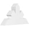 Ekena Millwork Richland Architectural Grade PVC Gable Bracket, 36"W x 21"H x 6"D x 6"F, 14/12 Pitch GBP036X21X0606RIC00 - alternate 1